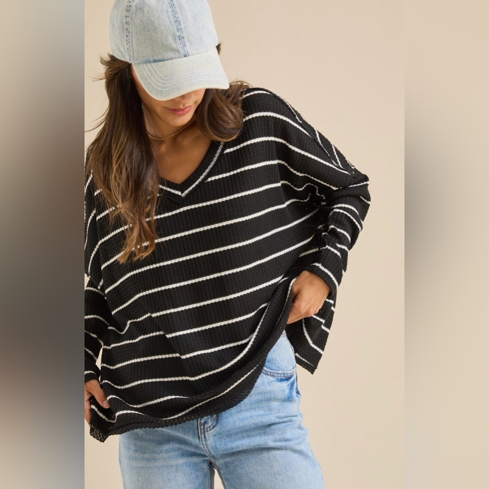 Jessie Striped Thermal Top